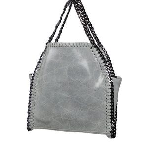 Mini Tote - Marble Leather Chain Bag - Italy
